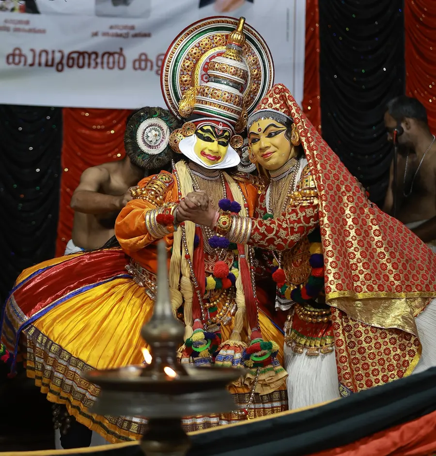  ദക്ഷയാഗം കഥകളിയിൽ കാവുങ്ങൽ രമേഷ് പണിക്കർ ശിവനായി അരങ്ങിലെത്തിയപ്പോൾ