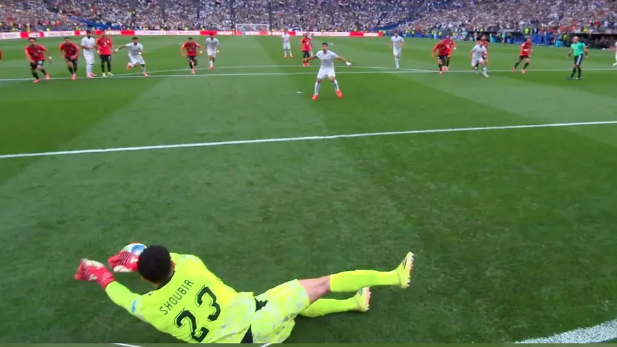  Oufa Shobeir blocks penalty
