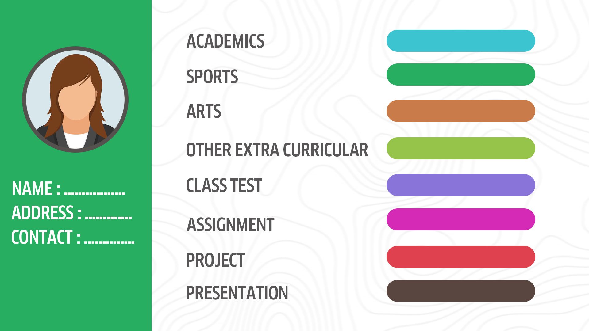 progress card