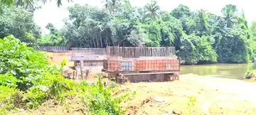 പള്ളിക്കമണ്ണടി പാലം നിർമാണം പുരോഗമിക്കുന്നു