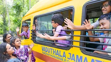 Perumbalam Bridge School Bus