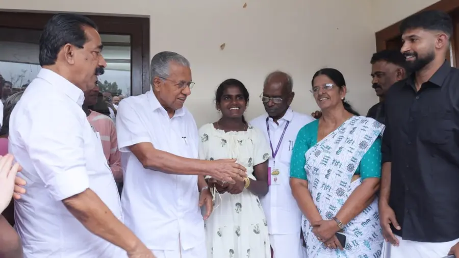 Pinarayi Vijayan Hands Over 'Snehaveedu' Key Devapriya