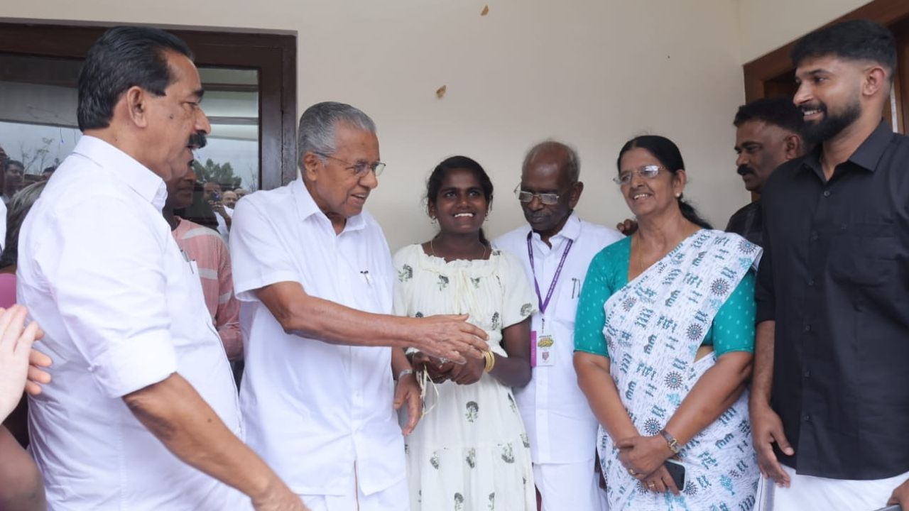 Pinarayi Vijayan Hands Over 'Snehaveedu' Key Devapriya