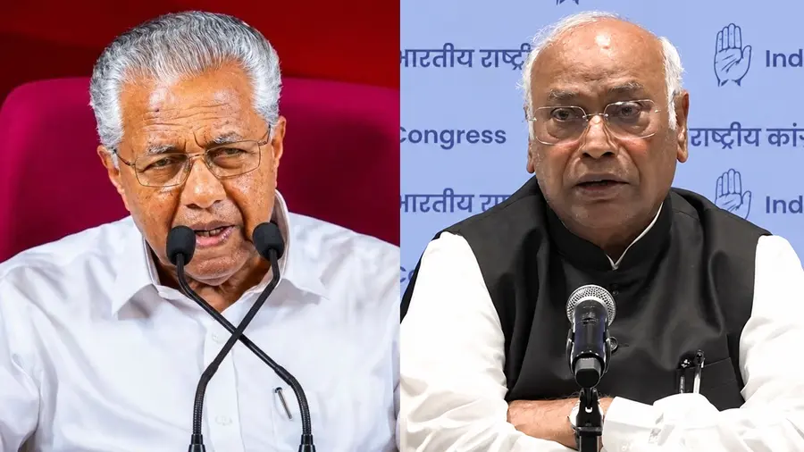 Pinarayi Vijayan Mallikarjun Kharge