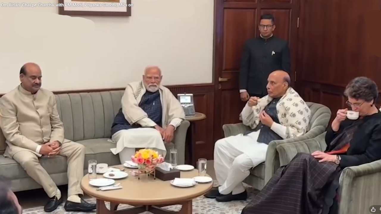 Priyanka Gandhi with Narendra Modi