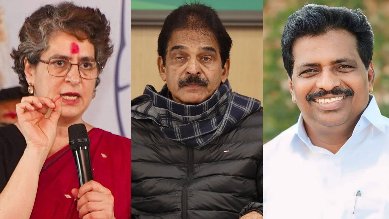 Priyanka gandhi k c venugopal kodikkunnil suresh
