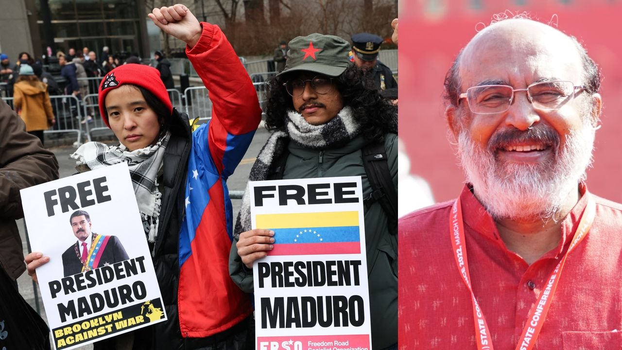 Pro Nicolas maduro march t m thomas issac