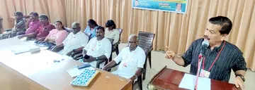 പികെഎസ് കൊടകര ഏരിയ കൺവെൻഷൻ സംസ്ഥാന കമ്മിറ്റി അംഗം യു ആർ പ്രദീപ് എംഎൽഎ ഉദ്ഘാടനം ചെയ്യുന്നു