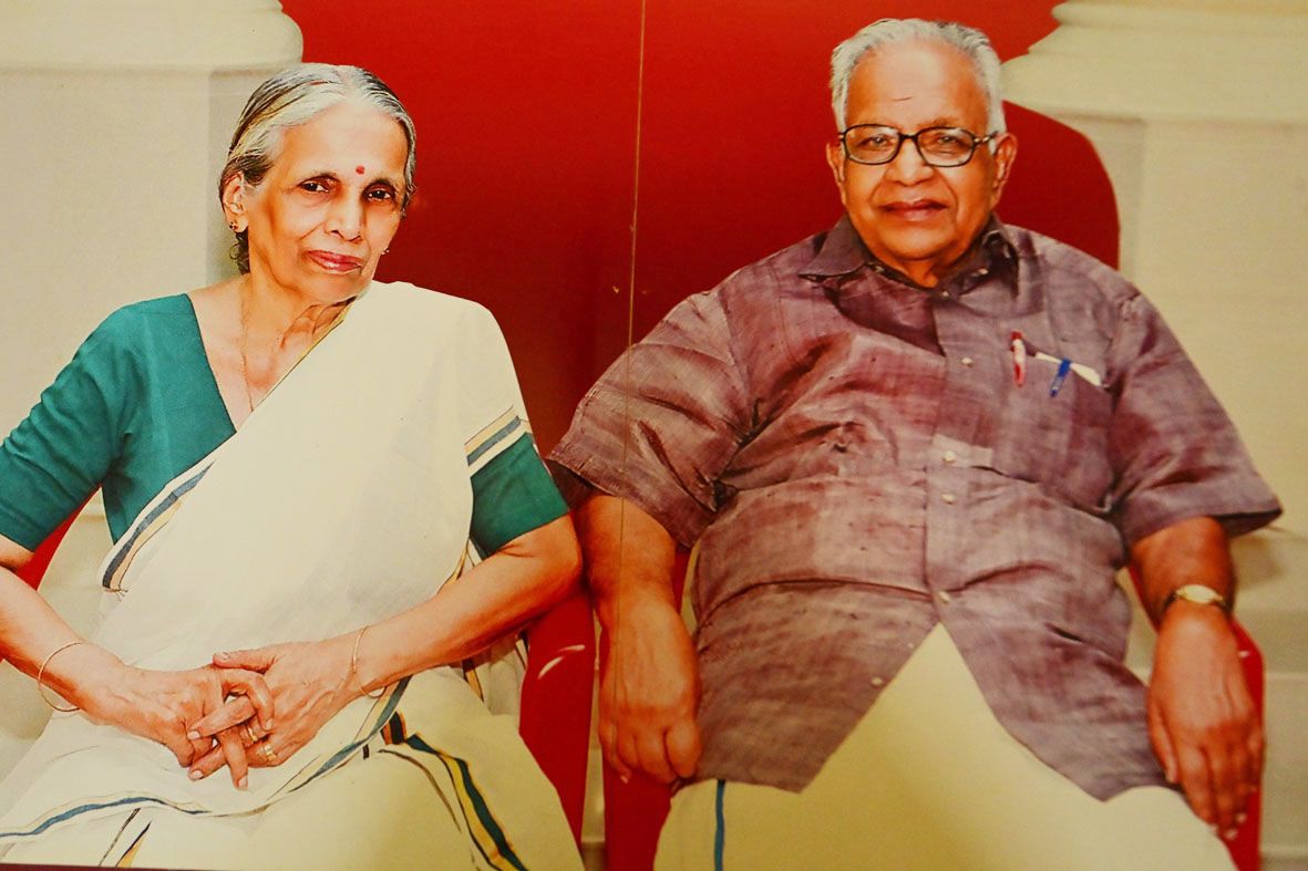 പി ജിയും ഭാര്യ രാജമ്മയും