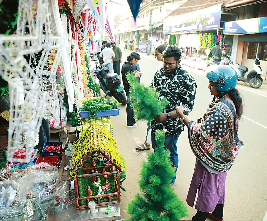 ആലപ്പുഴ നഗരത്തിലെ ക്രിസ്മസ് വിപണി