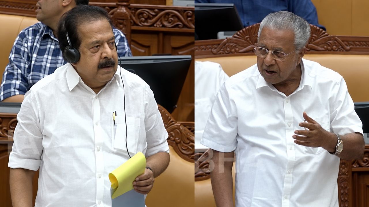 Ramesh Chennithala Pinarayi Vijayan Niyamasabha
