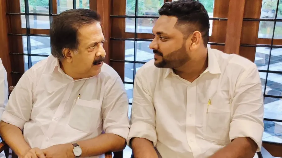 Ramesh Chennithala with Nahas Pathanamthitta