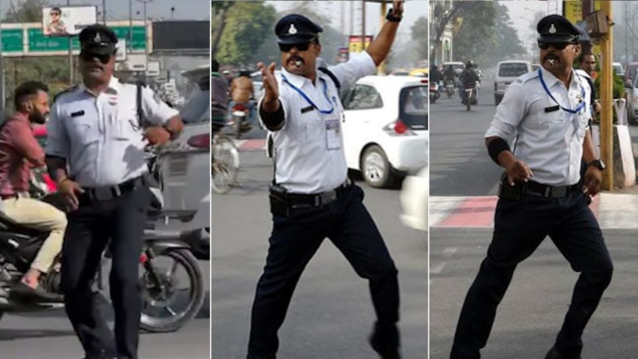 Ranjeet Singh dancing cop