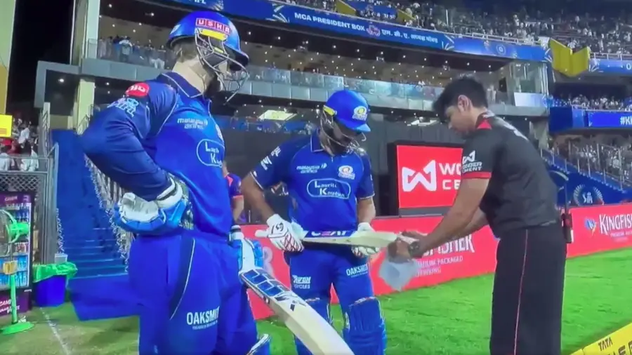 Rohit Sharma bat gauge Test