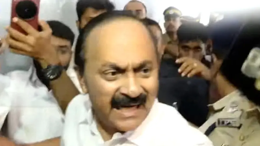 SATHEESAN ANGRY