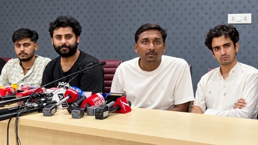 SFI CJP AISF Press Meet