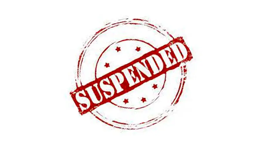 SUSPENDED