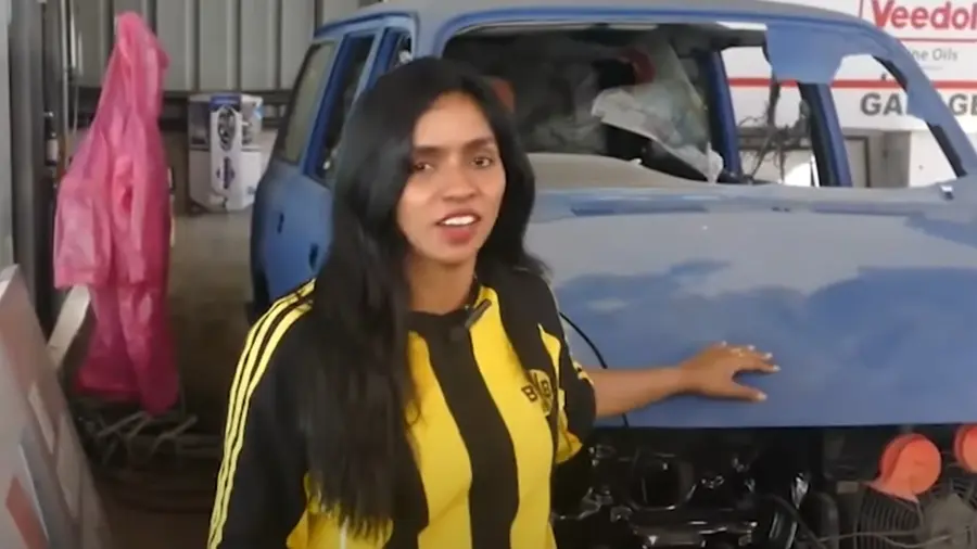 Shilpa Surendran land cruiser car