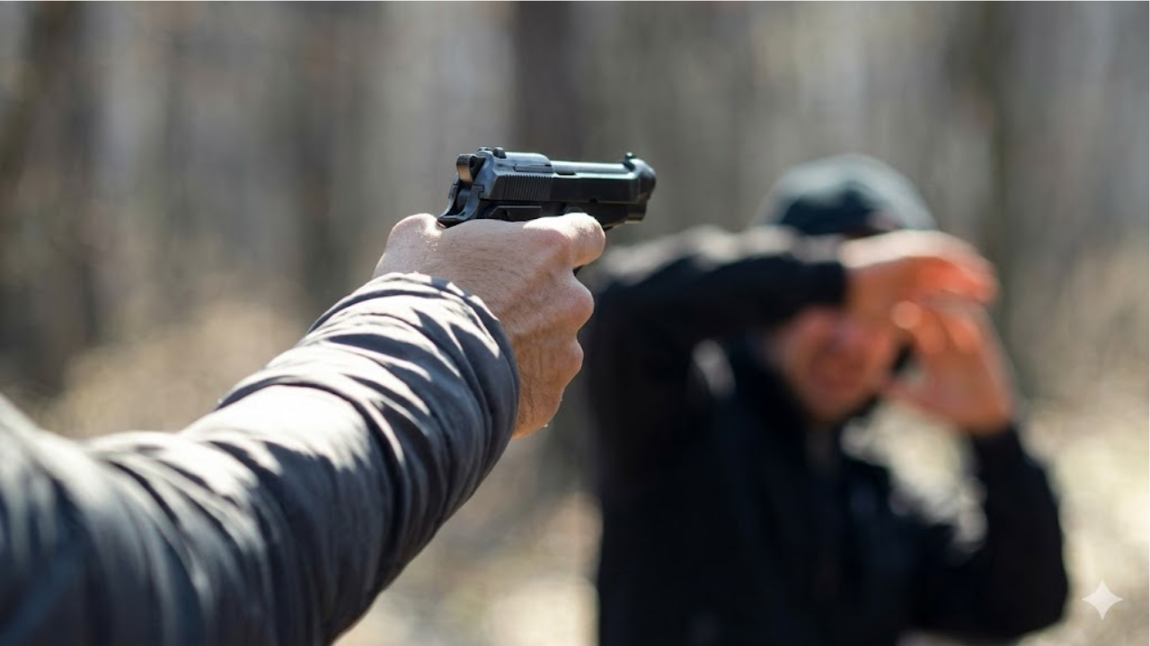 Shot dead