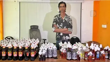 Shuhaib with liquor arrest