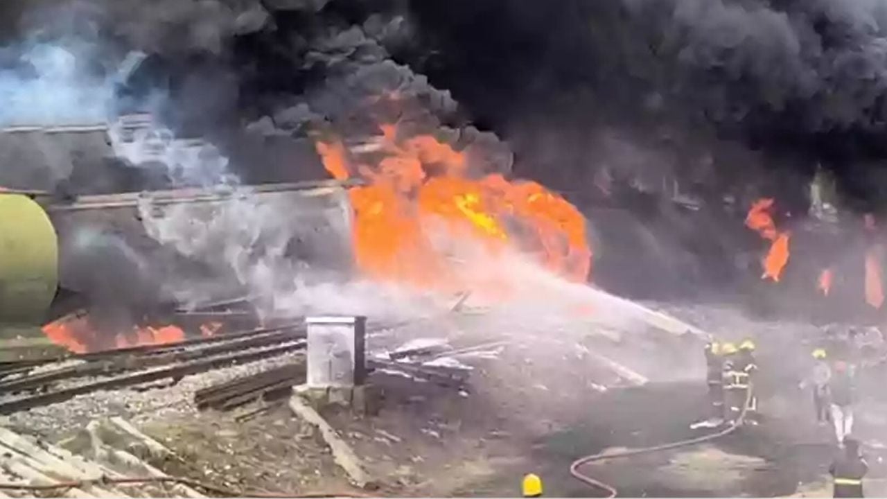 THIRUVALLUR TRAIN FIRE