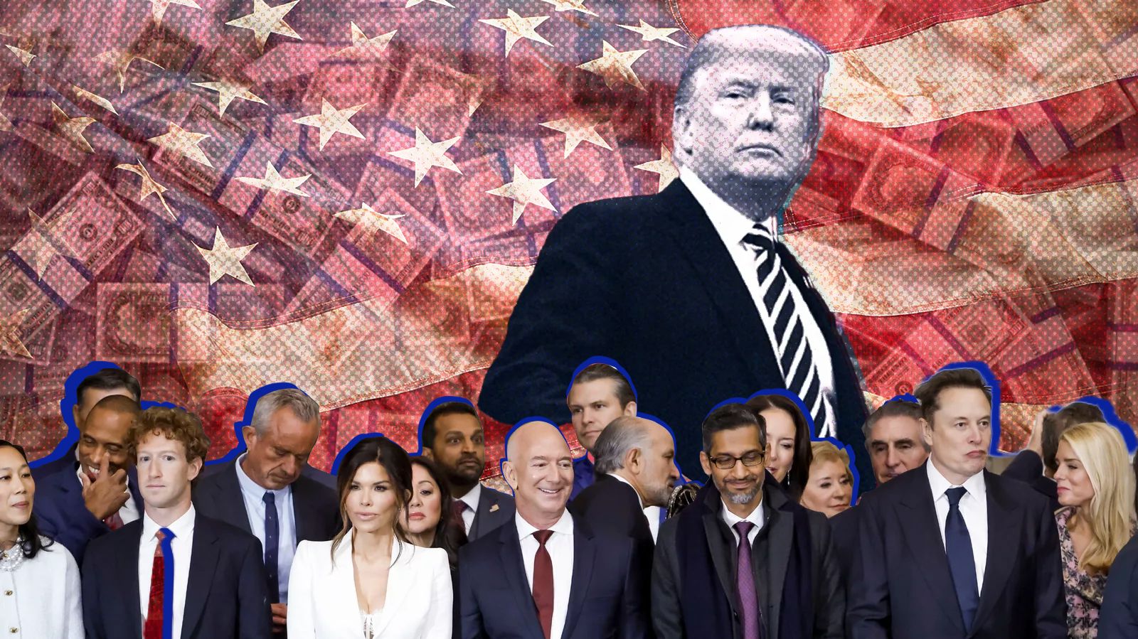Trump and team