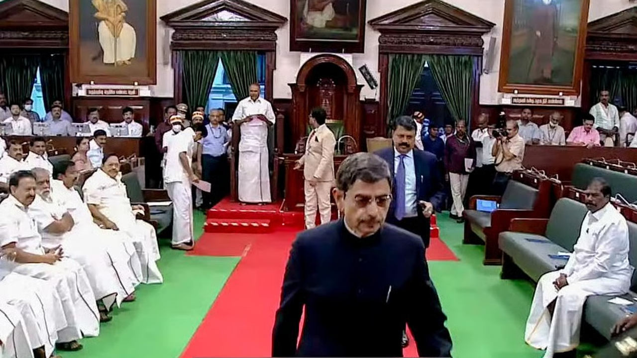 Tamil Nadu Governor R.N. Ravi walked out of the Legislative Assembly
