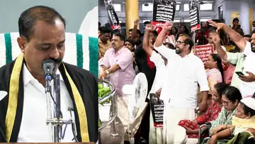 Thiruvananthapuram Corporation LDF Protest
