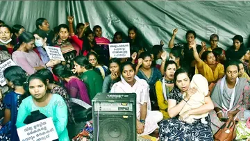 Tribal Mentors Protest against UDF govt