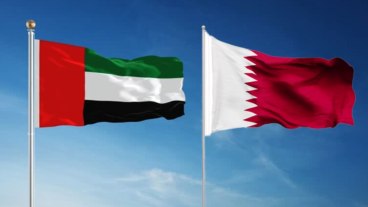 UAE Qatar Flags