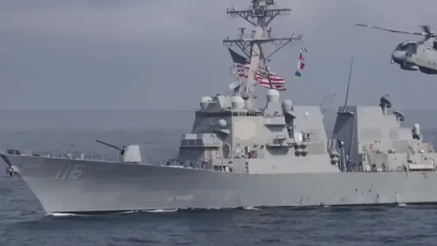 US warship