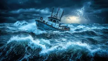 trawl net boat