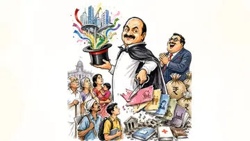 V D Satheesan Budget Cartoon