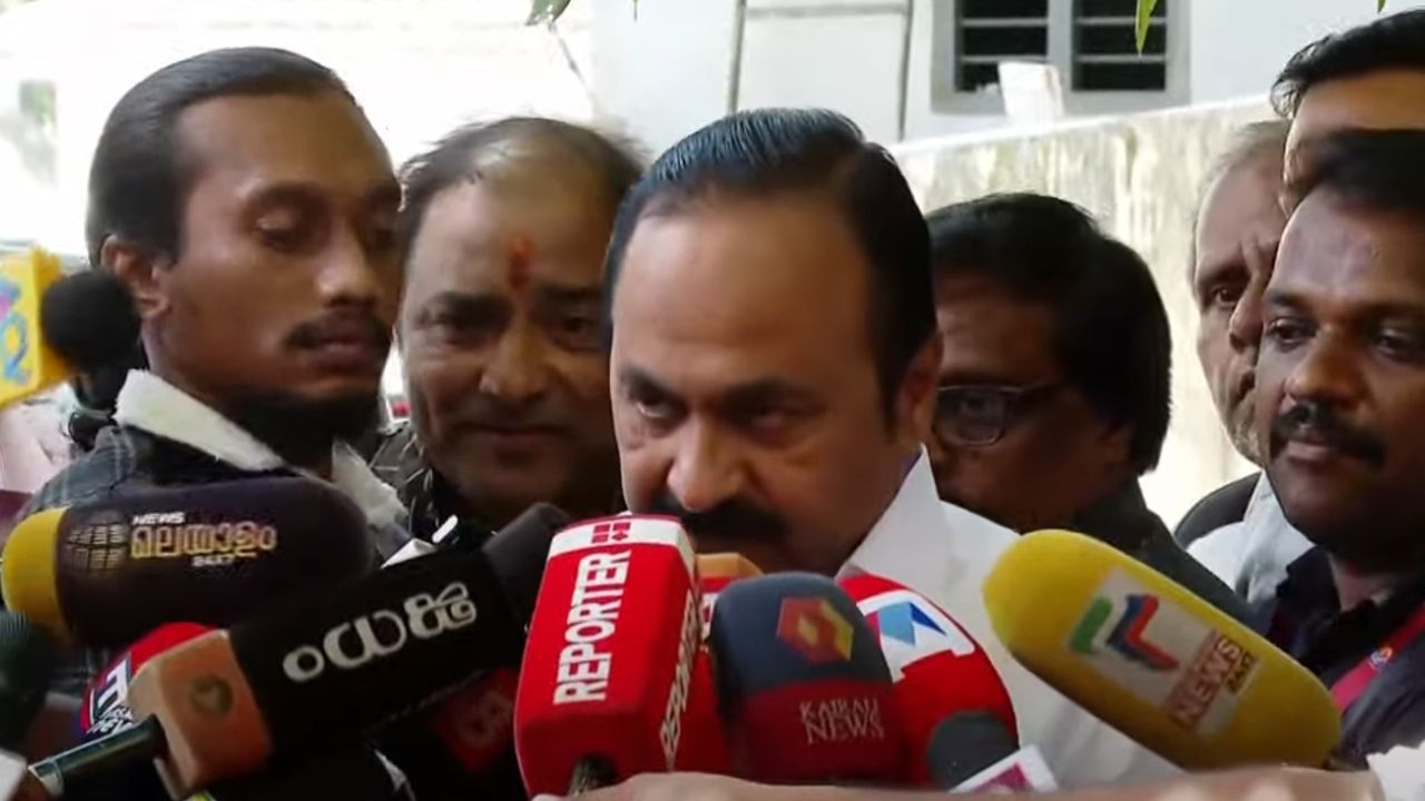 V D Satheesan reaction