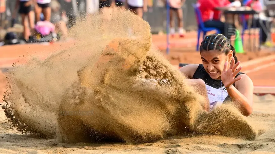 V M Aswathi Long jump