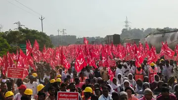 Vahan Long March AIKS Maharashtra