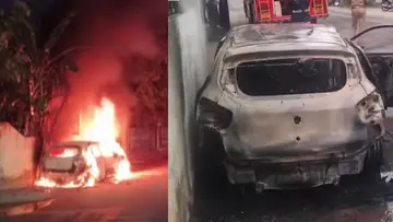 Venganoor car fire accident