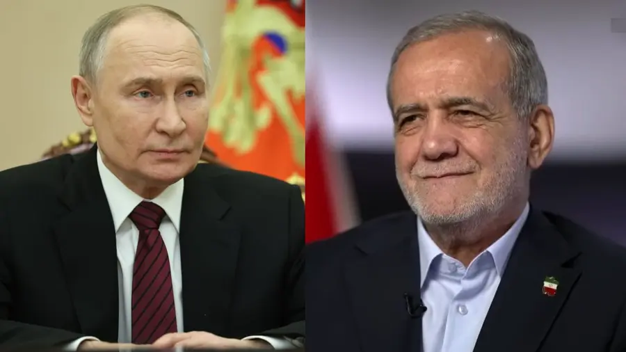 Vladimir Putin Masoud Pezeshkian