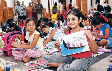  നെഹ്‌റുട്രോഫി വള്ളംകളിയുടെ പ്രചാരണാർഥം സംഘടിപ്പിച്ച നിറച്ചാർത്ത് മത്സരം 