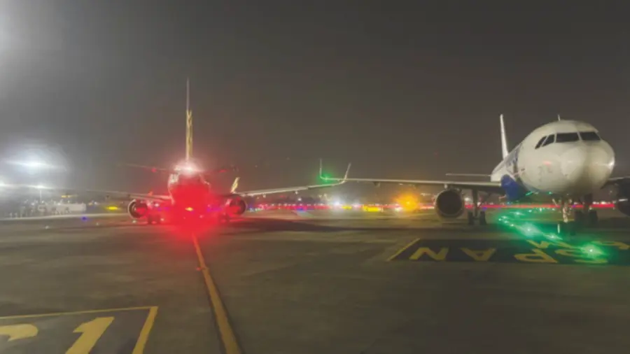 Wingtips Scrape at Mumbai Airport