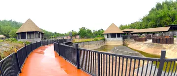 പുത്തൂർ സുവോളജിക്കൽ പാർക്കിൽ വിദേശത്തു നിന്ന്‌ എത്തുന്ന മൃഗങ്ങൾക്ക്‌ താമസിക്കാനായി ഒരുക്കിയ ഇടം