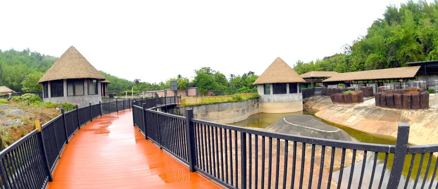 പുത്തൂർ സുവോളജിക്കൽ പാർക്കിൽ വിദേശത്തു നിന്ന് എത്തുന്ന മൃഗങ്ങൾക്ക് താമസിക്കാനായി ഒരുക്കിയ ഇടം