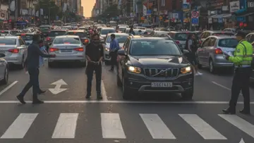 Zebra line violation