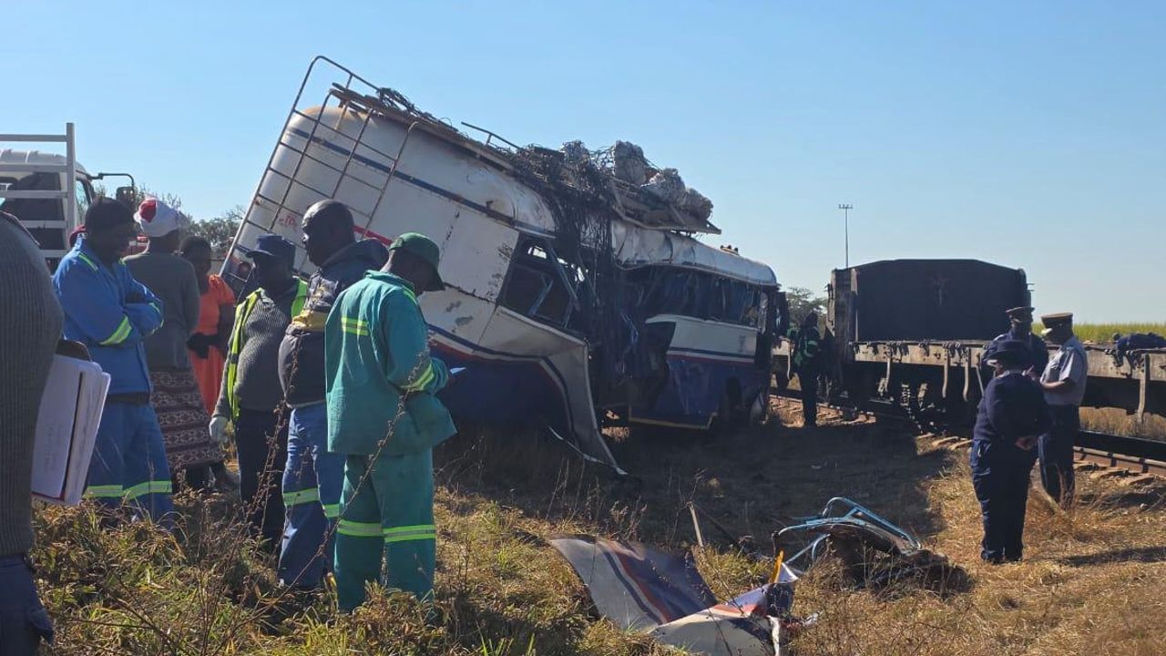 Zimbabwe Train Bus Collision