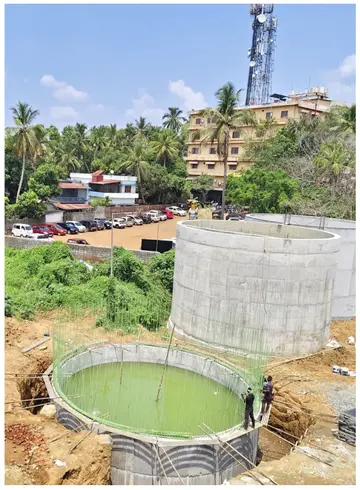നിർമാണം പുരോഗമിക്കുന്ന ഒറ്റപ്പാലം നഗരസഭാ സീവേജ് ട്രീറ്റ്മെന്റ് പ്ലാന്റ്