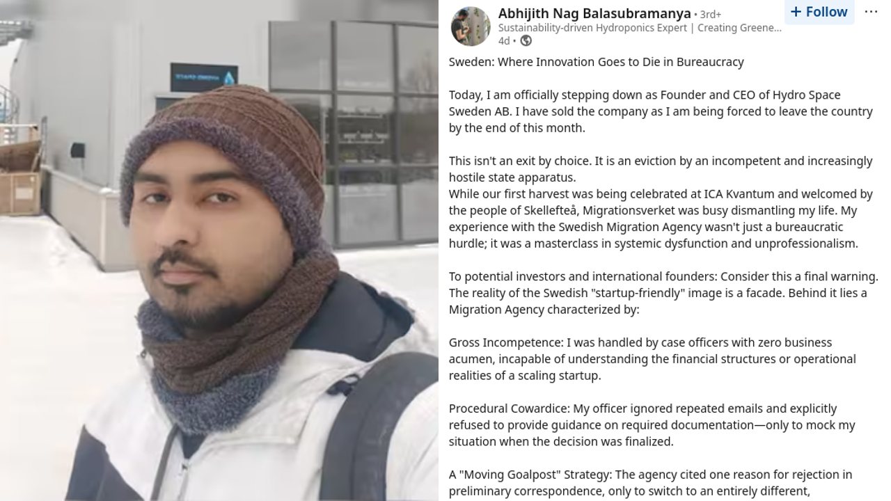 abhjith sweden