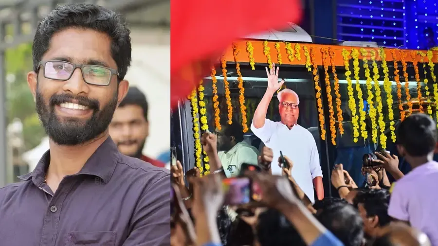 adarsh m saji facebook post vs