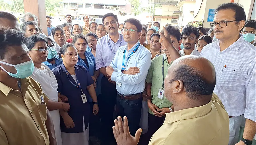 Youth Congress violence at Adimali Taluk Hospital