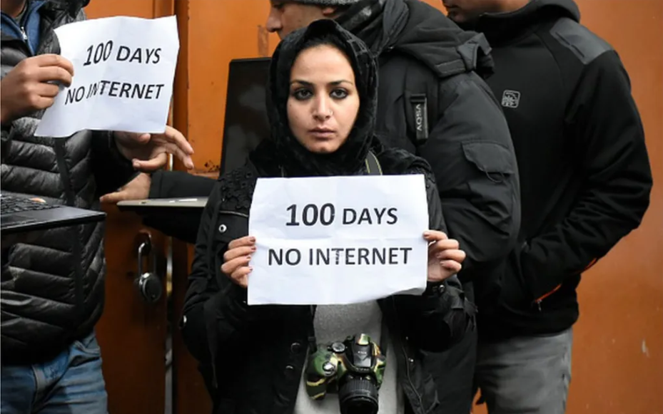 internet shutdown in Kashmir
