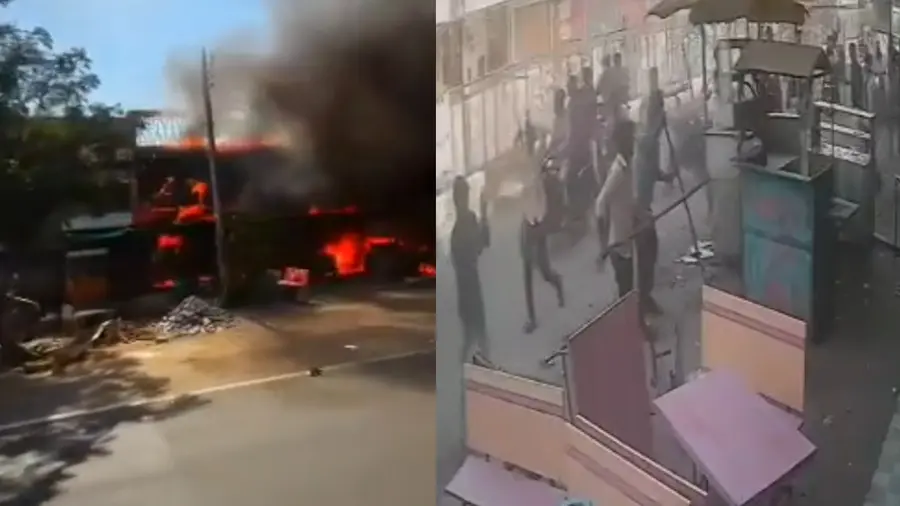 ahmedabad shops burnt